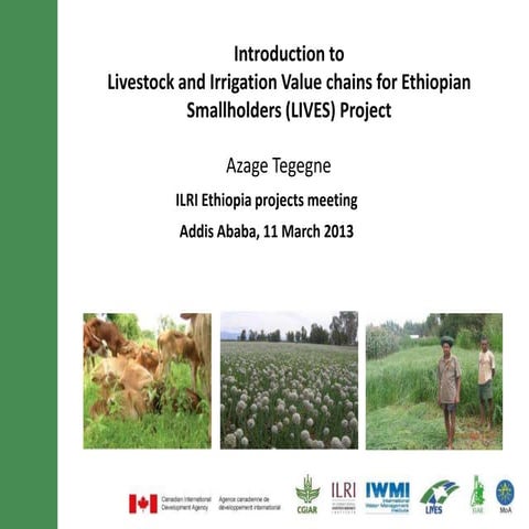 Introduction to Livestock and Irrigation Value chains for Ethiopian Smallhold...