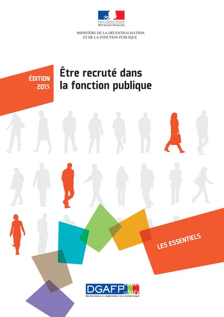Guide Etre Recrute Dans La Fonction Publique Dgafp 2014