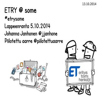 Etrysome eli somekoulutus Etryn jäs...