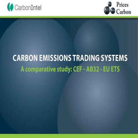 Comparing Aus, Calif & EU ETS