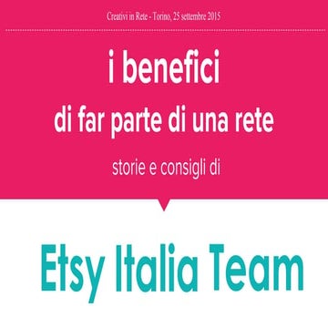 I benefici di far parte di una rete