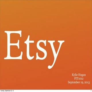 Etsy presentation
