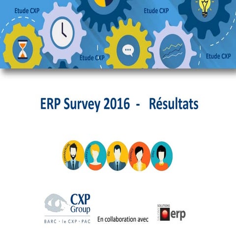 Etude sur l'avenir des solutions de gestion - ERP par CXP Group