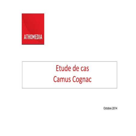 Etude de cas - Camus Cognac - Medias sociaux