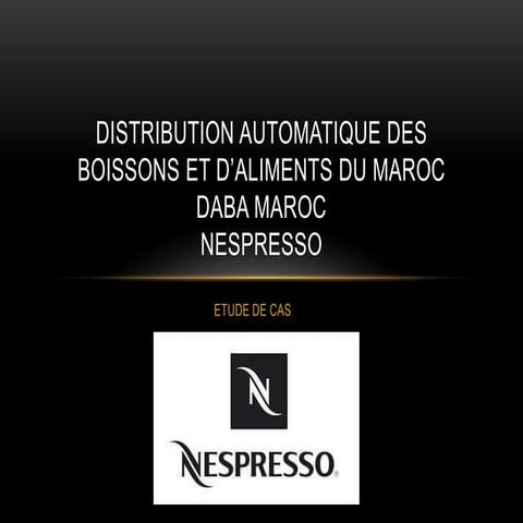 Nespresso synthèse | PPTX