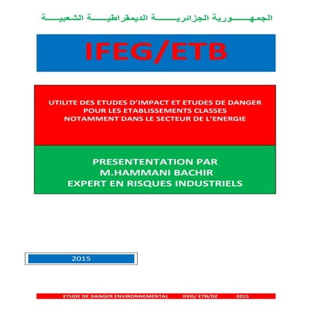 Etude de danger envir. hammani