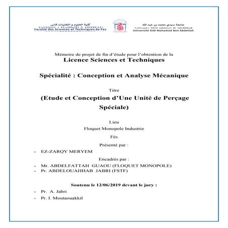 (Etude et Conception d’Une Unité de Perçage Spéciale) - EZ-ZARQY MERYEM.pdf