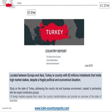 Turkey - Country Risk Report | PPTX