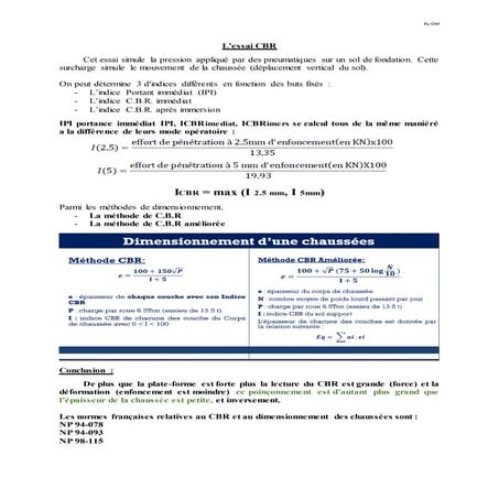 L'essai et la méthode CBR | PDF