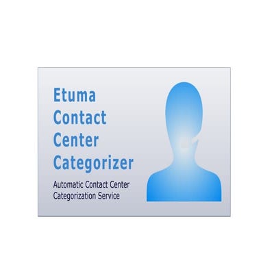 Etuma Contact Center Categorizer
