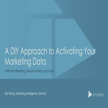 A DIY Approach to Activating Your Existing Marketing Data