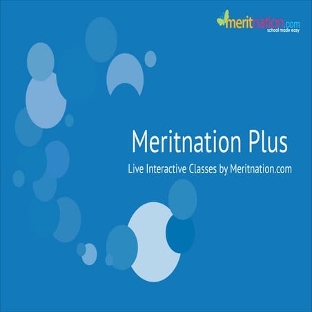 Meritnation Plus- Live Interactive Classes for students