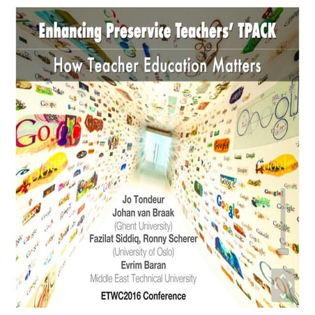 Enhancing Preservice Teachers’ Technological Pedagogical Content Knowledge:  ...