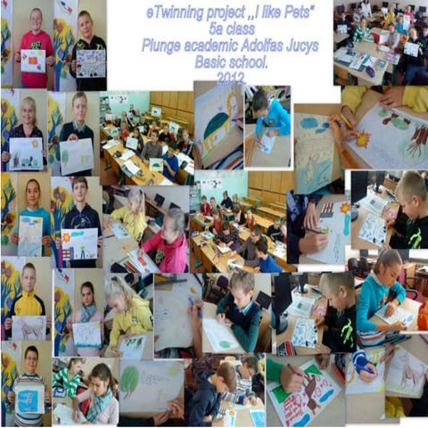 eTwinning "I like pets" nuotraukų koliažas, Lithuania, Plunge
