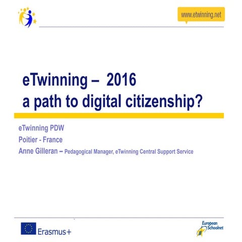 eTwinning and Digital Citizenship _poitiers 2016