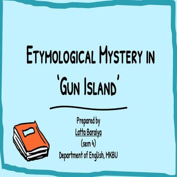 Etymological Mystery in 'Gun Island'