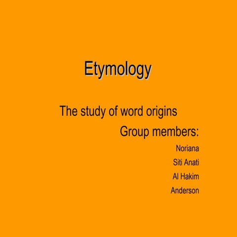 Etymology