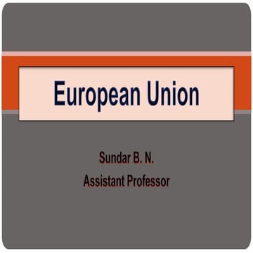 European Union -EU | PPT image.