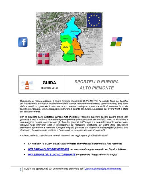 Guida alle opportunità Europa 2020
