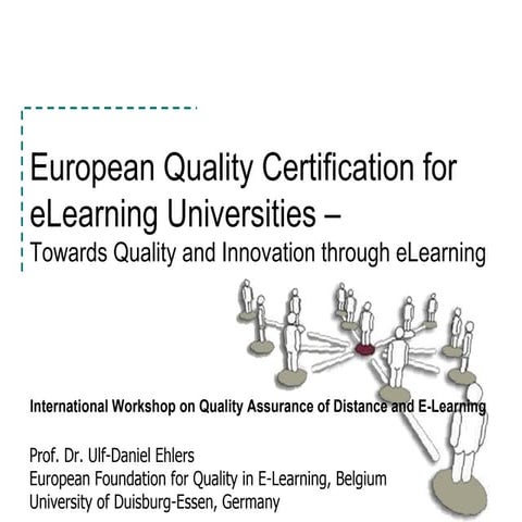 E-Learning Quality in Higher Education in Europe