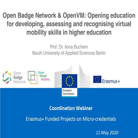European Commission Webinar on Open Badges