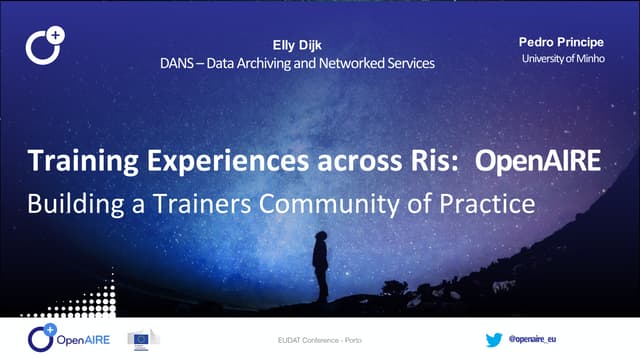 Training Experiences across Ris: OpenAIRE - Building a Trainers Community of ...