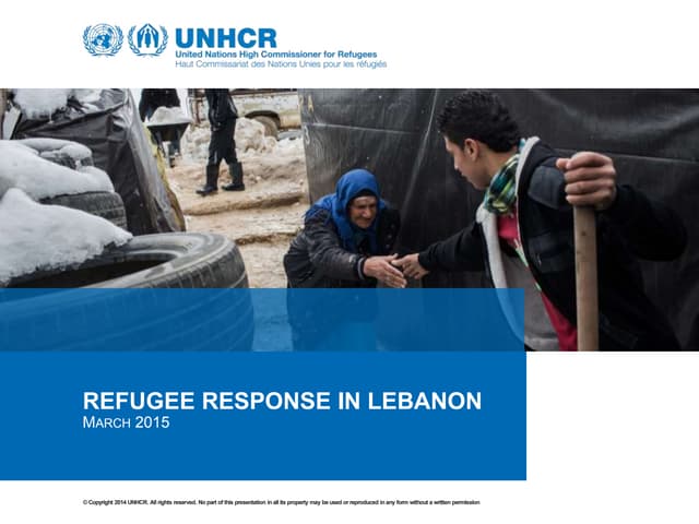 UNHCR Refugee Response in Lebanon -...