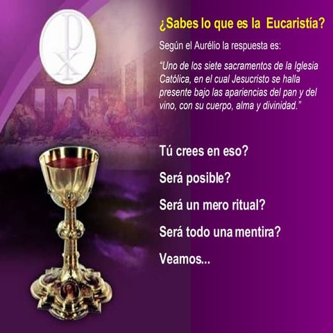 EucaristíA Corpus Christi