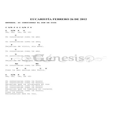 Eucaristia febrero 26 de 2012