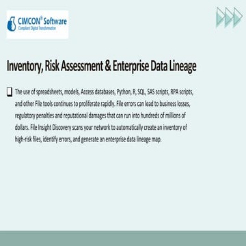 EUC Insight Discovery CIMCON Software | PDF