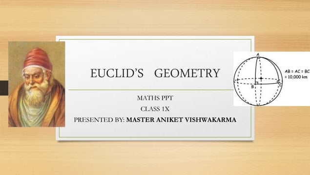 Euclid and his contribution in development of math | PPT