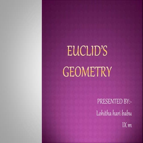 Euclid's geometry
