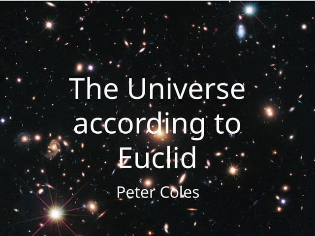 Space Week 2024: The Universe according to Euclid