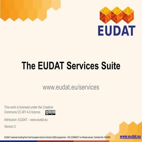 EUDAT B2Service Suite - November 2017 | www.eudat.eu |