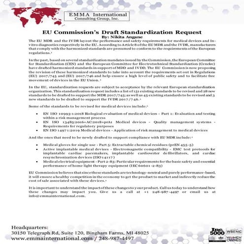 Key Differences Between EU MDR and MDD in Demonstrating Equivalence of ...