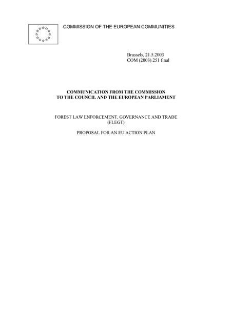 Eu flegt action plan
