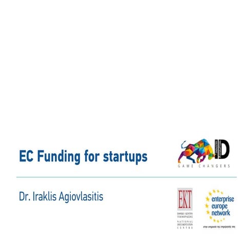 Startup Europe: EU funding for start-ups