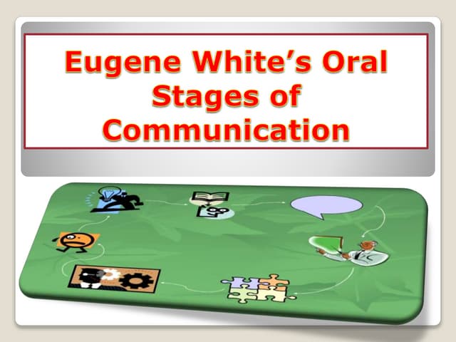Eugene White Biography Communication Model Eugene whites-oral-stages-of-communication | PPT