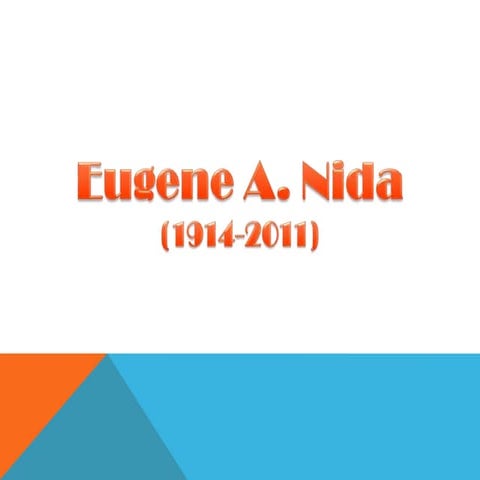 Eugene nida presentation