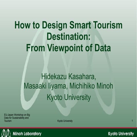 How to design smart tourism destination: From viewpoint of data