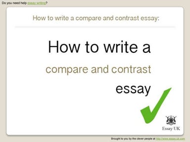 How To Write A Compare And Contrast Essay | Essay Writing