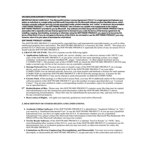 Windows installer 3.1 eula | DOC