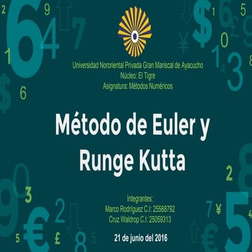 Euler y runge kutta