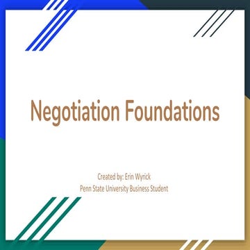 Lynda: Negotiation Foundations