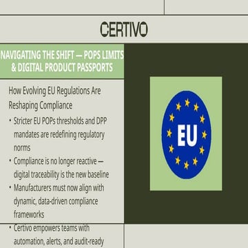 EU POPs Limits & Digital Product Passports Compliance Strategy 2025.pptx