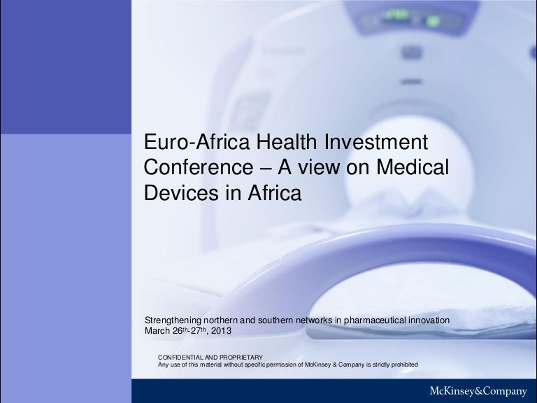 A view on Medical Devices in Africa