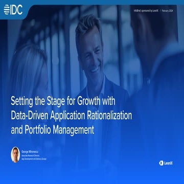 Data-Driven Application Rationalization and Portfolio Management