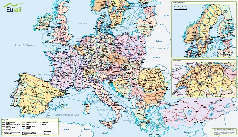 2021 Map Of Europe Eurail Map-2021