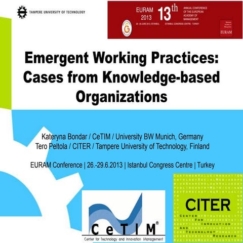 Euram 2013 Conference