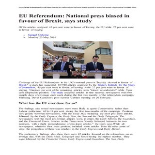Eu referendum bias in the press